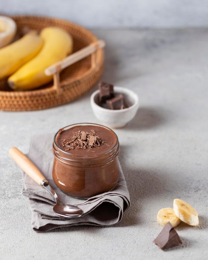 Banana-chocolate mousse
